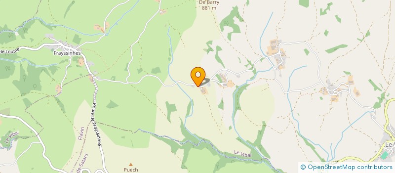 localisation de l'entreprise MONSIEUR JEAN-MARC GALTIER  LE VIBAL