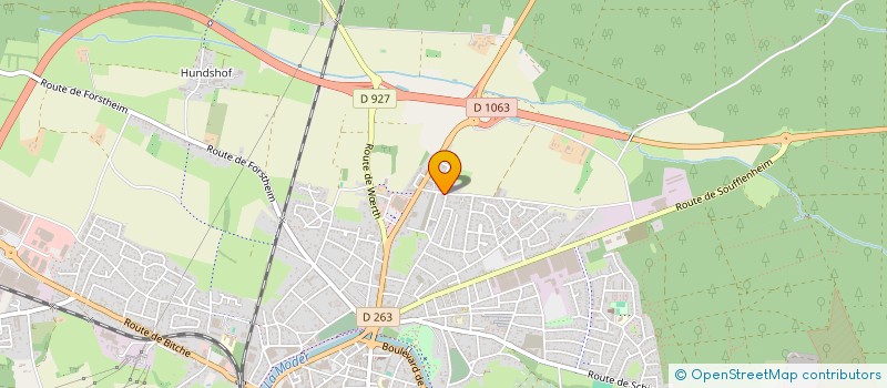 localisation de l'entreprise MONSIEUR JEAN-MARC GASS  HAGUENAU