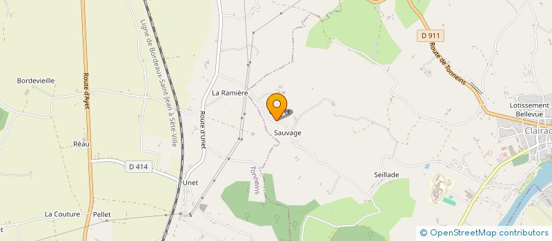 localisation de l'entreprise MONSIEUR JEAN-MARC GASTAL  CLAIRAC