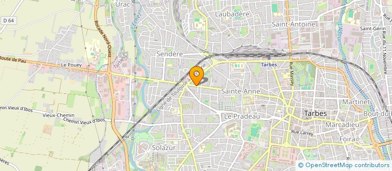 localisation de l'entreprise MONSIEUR JEAN-MARC GAYDIER  TARBES