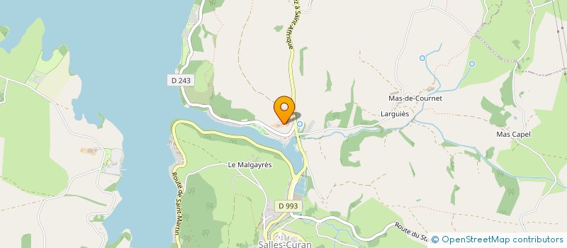 localisation de l'entreprise MONSIEUR JEAN-MARC GAYRAUD  SALLES-CURAN