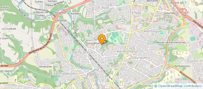 localisation de l'entreprise MONSIEUR JEAN MARC GOARNISSON  QUIMPER