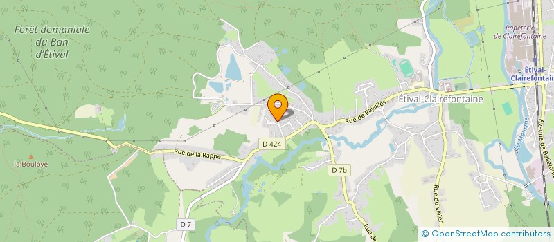localisation de l'entreprise MONSIEUR JEAN-MARC GODEL  ETIVAL-CLAIREFONTAINE