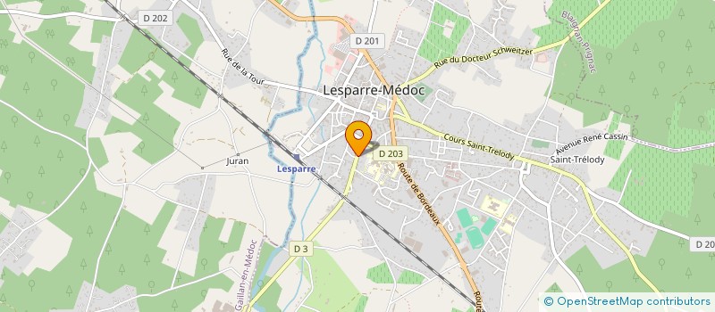 localisation de l'entreprise MONSIEUR JEAN-MARC GOMBEAUD  LESPARRE-MEDOC