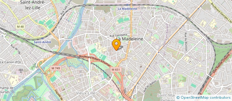 localisation de l'entreprise MONSIEUR JEAN-MARC GORLIN à LA MADELEINE