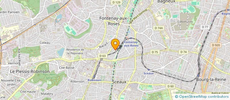 localisation de l'entreprise MONSIEUR JEAN-MARC GOTZ  FONTENAY AUX ROSES