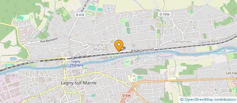 localisation de l'entreprise MONSIEUR JEAN MARC GOUSSARD  THORIGNY-SUR-MARNE