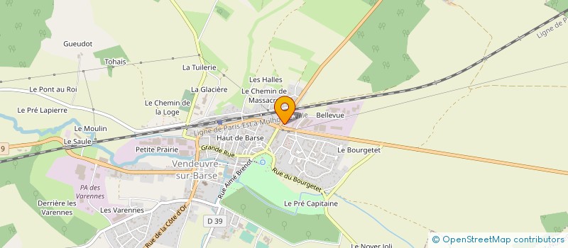 localisation de l'entreprise MONSIEUR JEAN-MARC GRELET à VENDEUVRE-SUR-BARSE