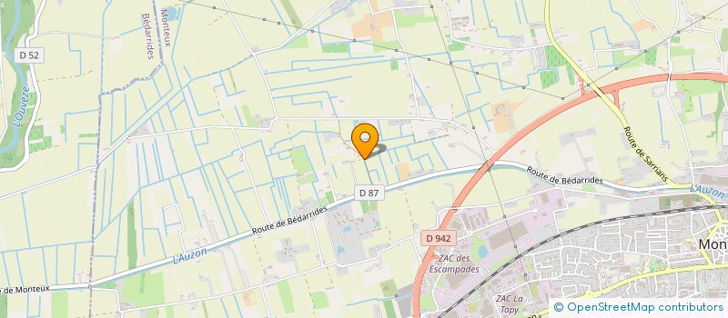 localisation de l'entreprise MONSIEUR JEAN-MARC GUIGUES  MONTEUX