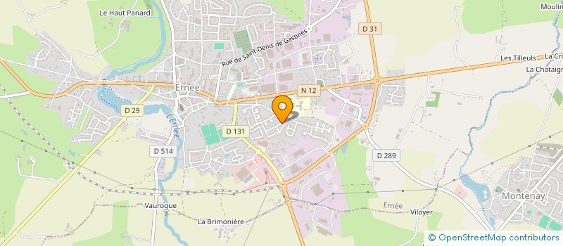 localisation de l'entreprise MONSIEUR JEAN-MARC GUILBAUDEAU  ERNEE