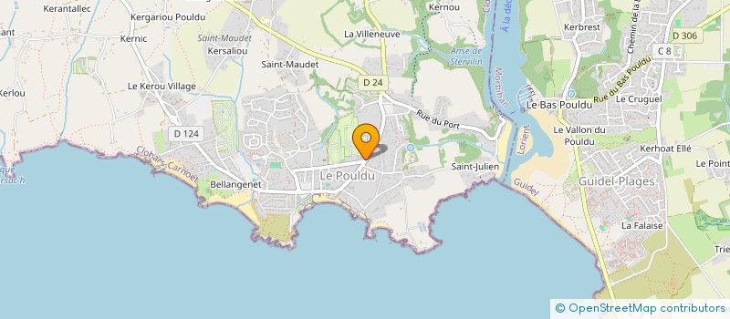 localisation de l'entreprise MONSIEUR JEAN MARC GUILLOU  CLOHARS-CARNOET