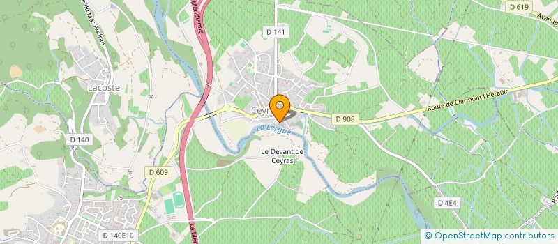 localisation de l'entreprise MONSIEUR JEAN-MARC GUIRAUD  CABRIERES