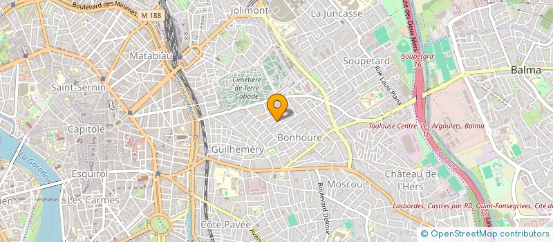 localisation de l'entreprise MONSIEUR JEAN-MARC GUITARD  TOULOUSE