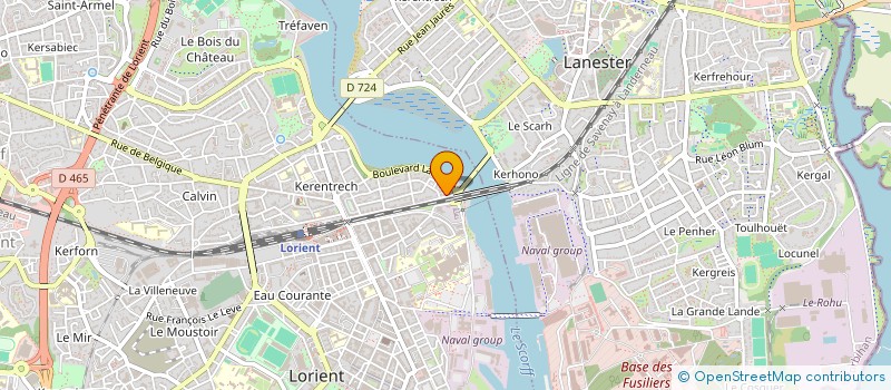 localisation de l'entreprise MONSIEUR JEAN-MARC HAMONIC à LORIENT