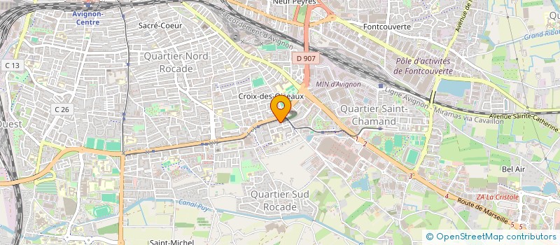 localisation de l'entreprise MONSIEUR JEAN-MARC HENRY  AVIGNON