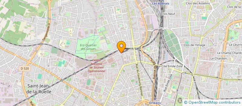 localisation de l'entreprise MONSIEUR JEAN-MARC HENRY  ORLEANS