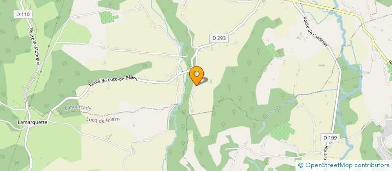 localisation de l'entreprise MONSIEUR JEAN-MARC HOURCADETTE  LAHOURCADE