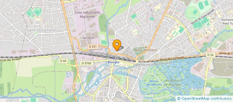 localisation de l'entreprise MONSIEUR JEAN-MARC HUGUIN  BOURGES