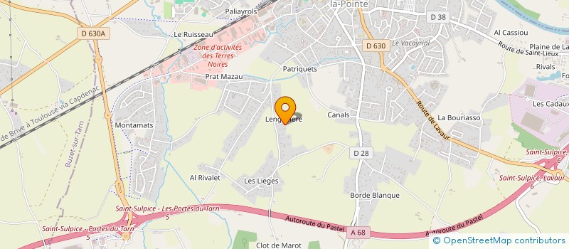 localisation de l'entreprise MONSIEUR JEAN-MARC HURTADO  SAINT-SULPICE-LA-POINTE