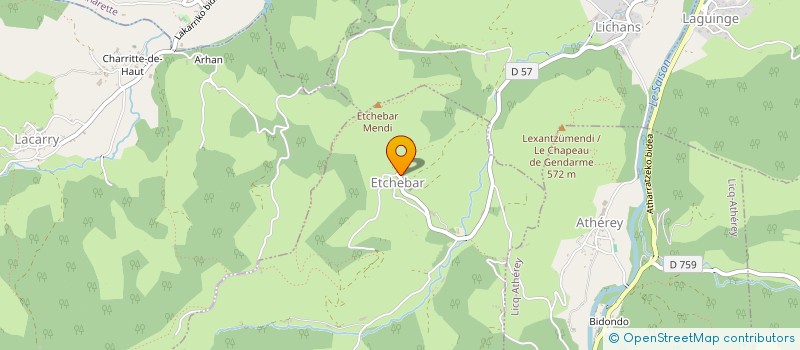 localisation de l'entreprise MONSIEUR JEAN-MARC IRIGOYEN  ETCHEBAR