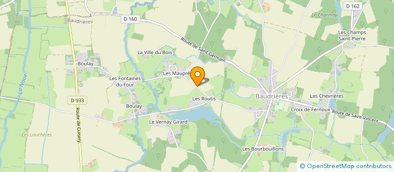 localisation de l'entreprise MONSIEUR JEAN-MARC JAMA  BAUDRIERES