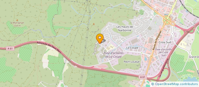 localisation de l'entreprise MONSIEUR JEAN MARC JOSSE  NARBONNE