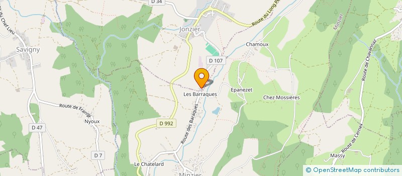 localisation de l'entreprise MONSIEUR JEAN MARC JOUANCHICOT  JONZIER-EPAGNY
