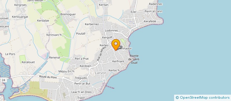 localisation de l'entreprise MONSIEUR JEAN-MARC KONDOR  LOCTUDY