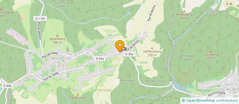 localisation de l'entreprise MONSIEUR JEAN-MARC KUNTZ  MONTBRONN