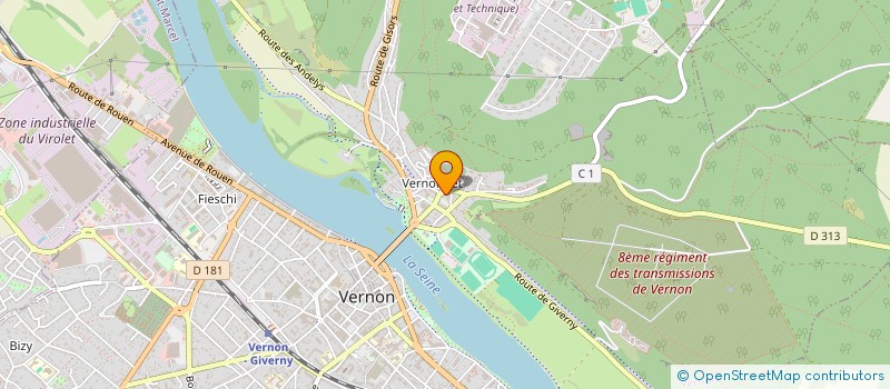 localisation de l'entreprise MONSIEUR JEAN MARC KUREK  VERNON