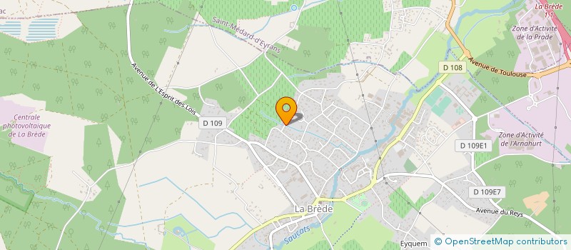 localisation de l'entreprise MONSIEUR JEAN MARC LABAT  LA BREDE