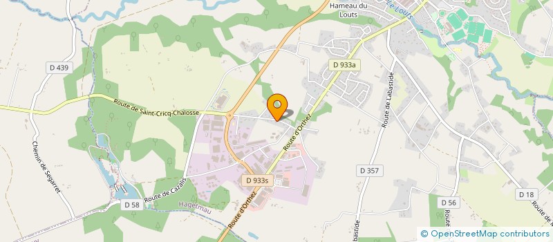 localisation de l'entreprise MONSIEUR JEAN MARC LABEYRIE  HAGETMAU