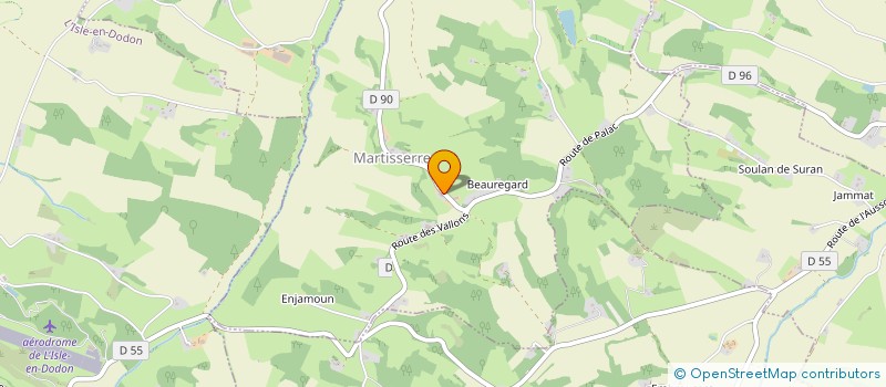 localisation de l'entreprise MONSIEUR JEAN-MARC LAFFONT  MARTISSERRE