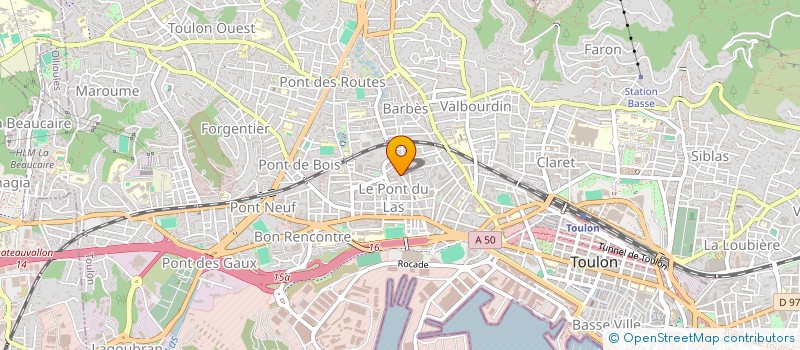 localisation de l'entreprise MONSIEUR JEAN-MARC LAPEYRE  TOULON