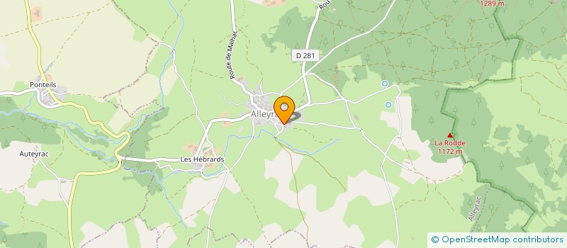 localisation de l'entreprise MONSIEUR JEAN-MARC LASHERMES  ALLEYRAC