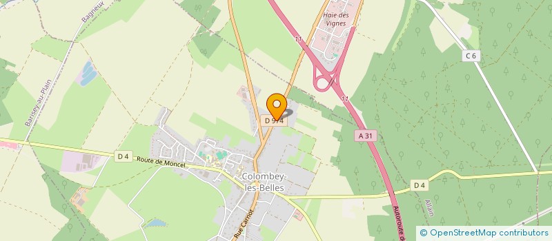 localisation de l'entreprise MONSIEUR JEAN-MARC LAURENT  COLOMBEY-LES-BELLES