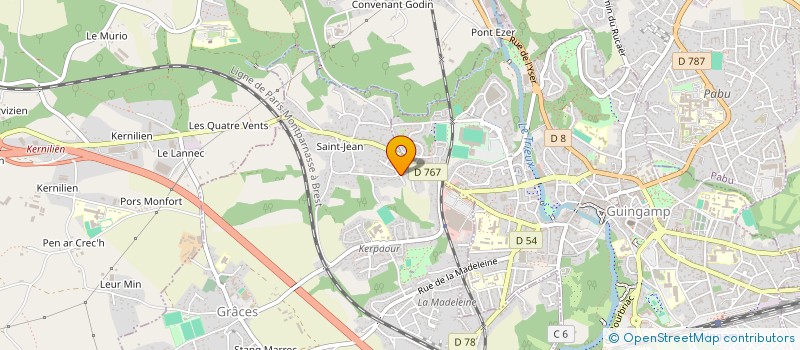 localisation de l'entreprise MONSIEUR JEAN-MARC LE FLOUR  GRACES