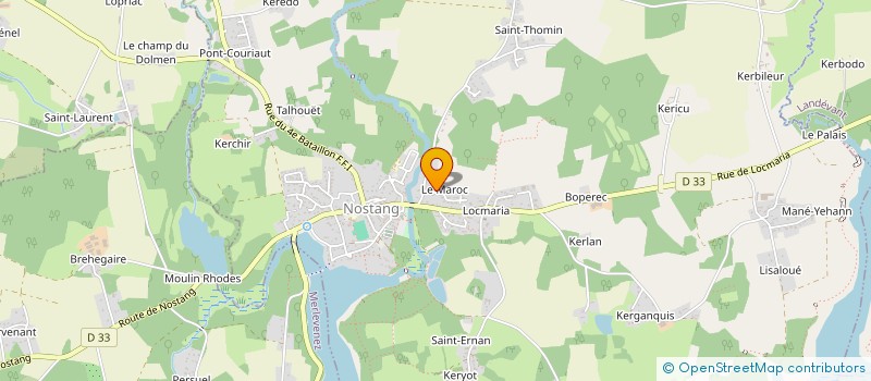 localisation de l'entreprise MONSIEUR JEAN-MARC LE MENTEC  NOSTANG