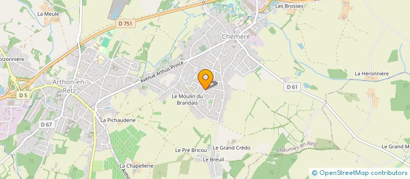 localisation de l'entreprise MONSIEUR JEAN MARC LE MOAL  CHAUMES-EN-RETZ