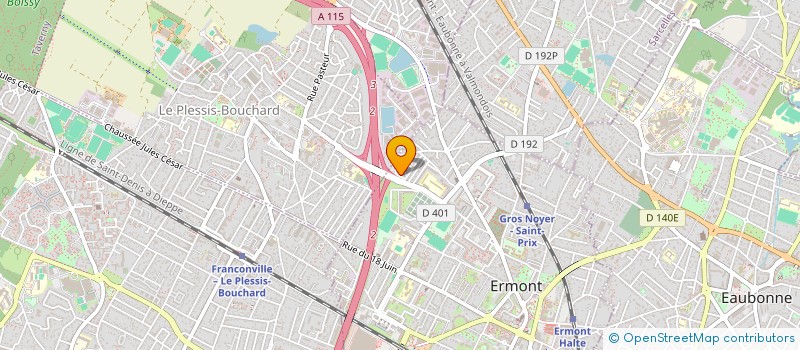 localisation de l'entreprise MONSIEUR JEAN-MARC LE ROSCOUET  ERMONT