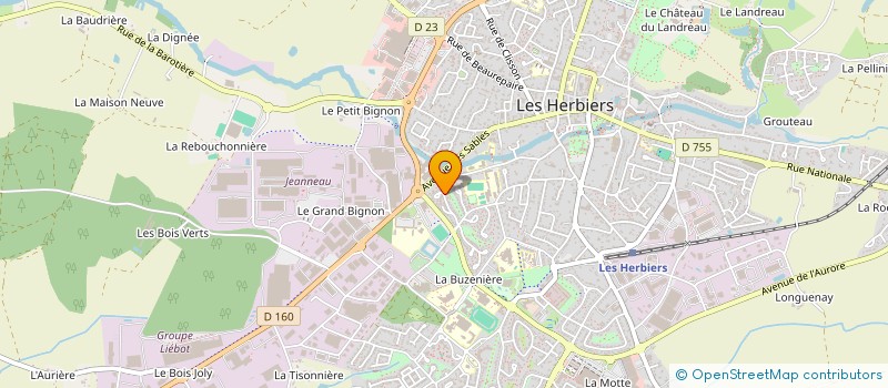 localisation de l'entreprise MONSIEUR JEAN-MARC LEBOEUF à LES HERBIERS