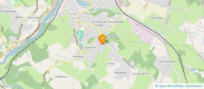 localisation de l'entreprise MONSIEUR JEAN MARC LEBOUTET  CONDAT-SUR-VIENNE