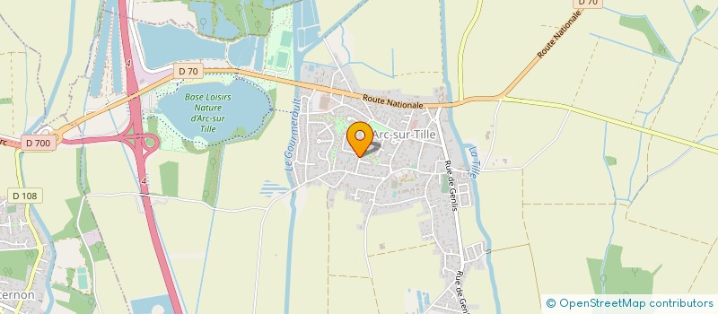 localisation de l'entreprise MONSIEUR JEAN MARC LECOANET  ARC-SUR-TILLE