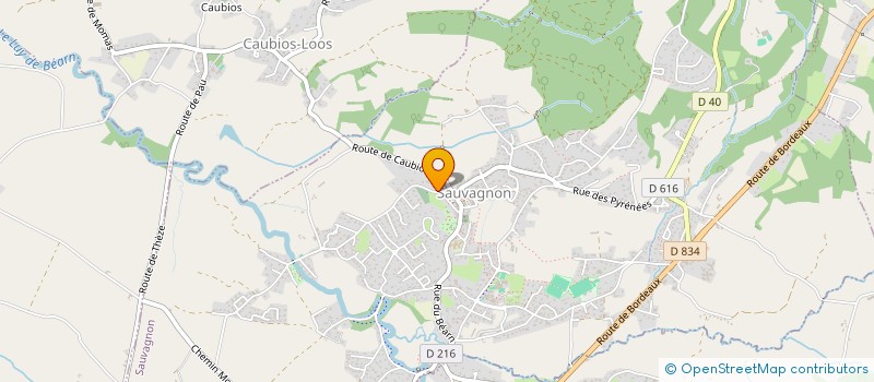 localisation de l'entreprise MONSIEUR JEAN MARC LEFEBVRE  SAUVAGNON