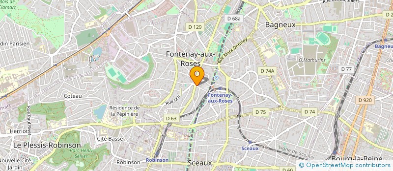 localisation de l'entreprise MONSIEUR JEAN-MARC LEGROS à FONTENAY-AUX-ROSES