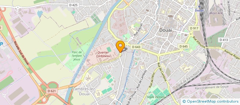 localisation de l'entreprise MONSIEUR JEAN-MARC LELEU à DOUAI