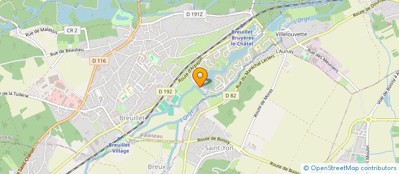 localisation de l'entreprise MONSIEUR JEAN MARC LLORENS  BREUILLET