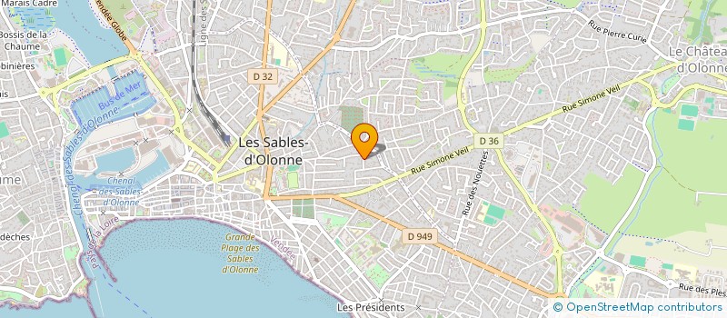 localisation de l'entreprise MONSIEUR JEAN-MARC LOCTEAU à LES SABLES D'OLONNE