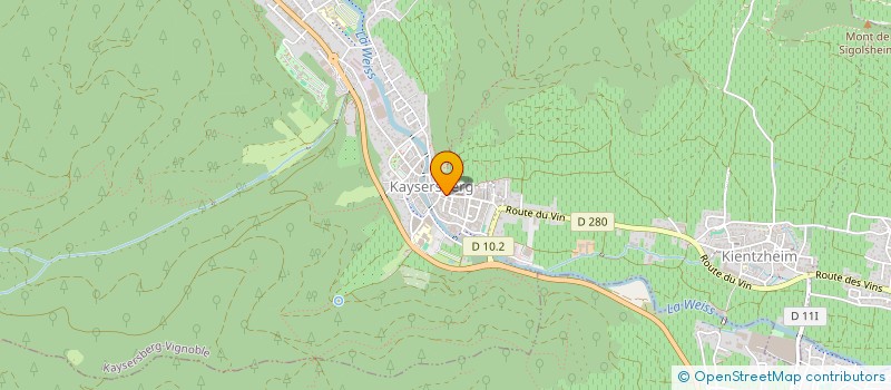 localisation de l'entreprise MONSIEUR JEAN-MARC LOEWERT  KAYSERSBERG VIGNOBLE