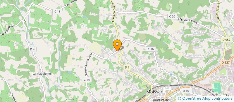 localisation de l'entreprise MONSIEUR JEAN-MARC LONGUEVILLE  MOISSAC